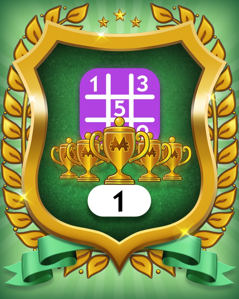 Monopoly Sudoku 5-Trophy Expert 1 Badge