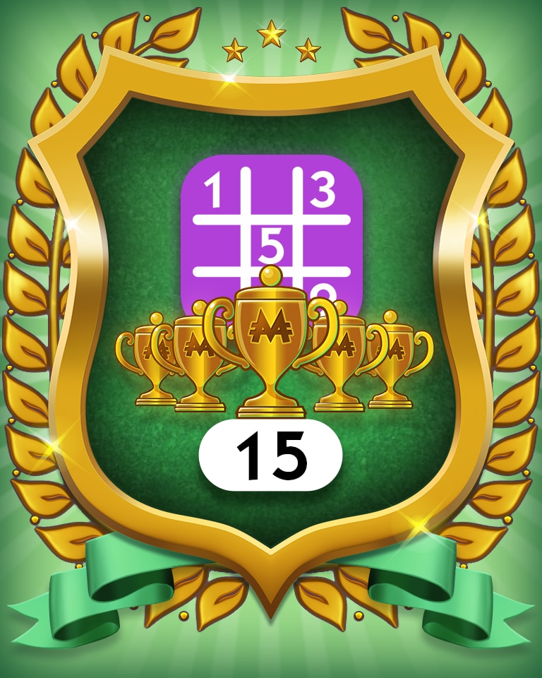 Monopoly Sudoku 5-Trophy Expert 15 Badge