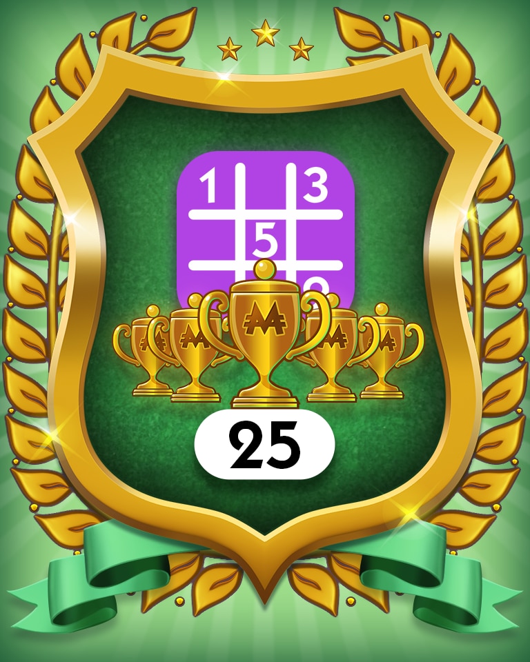 Monopoly Sudoku 5-Trophy Expert 25 Badge