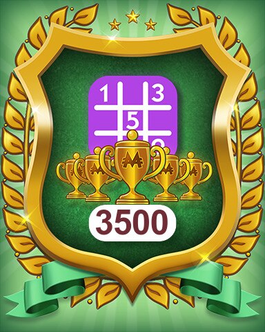 MONOPOLY Sudoku 5-Trophy Expert 3500 Badge