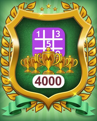 Monopoly Sudoku 5-Trophy Expert 4000 Badge