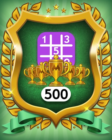 Monopoly Sudoku 5-Trophy Expert 500 Badge