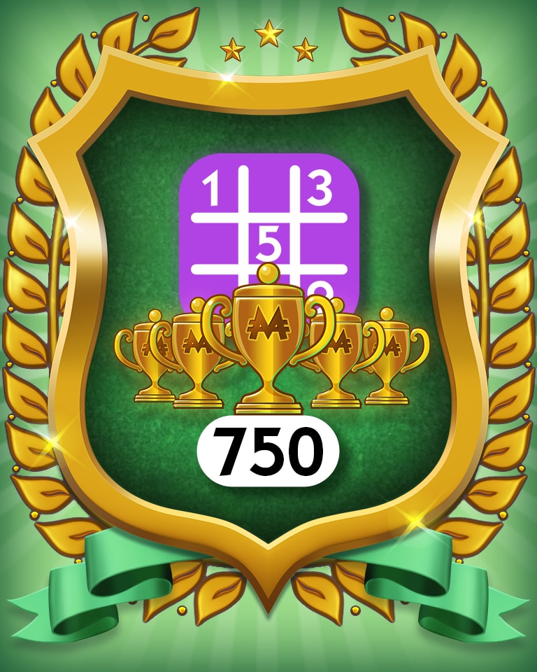 Monopoly Sudoku 5-Trophy Expert 750 Badge