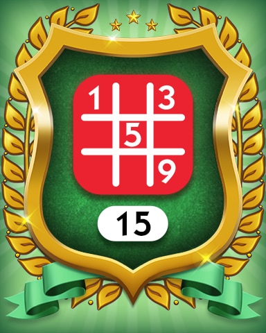 Monopoly Sudoku Hard 15 Badge