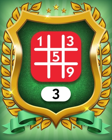 Monopoly Sudoku Hard 3 Badge