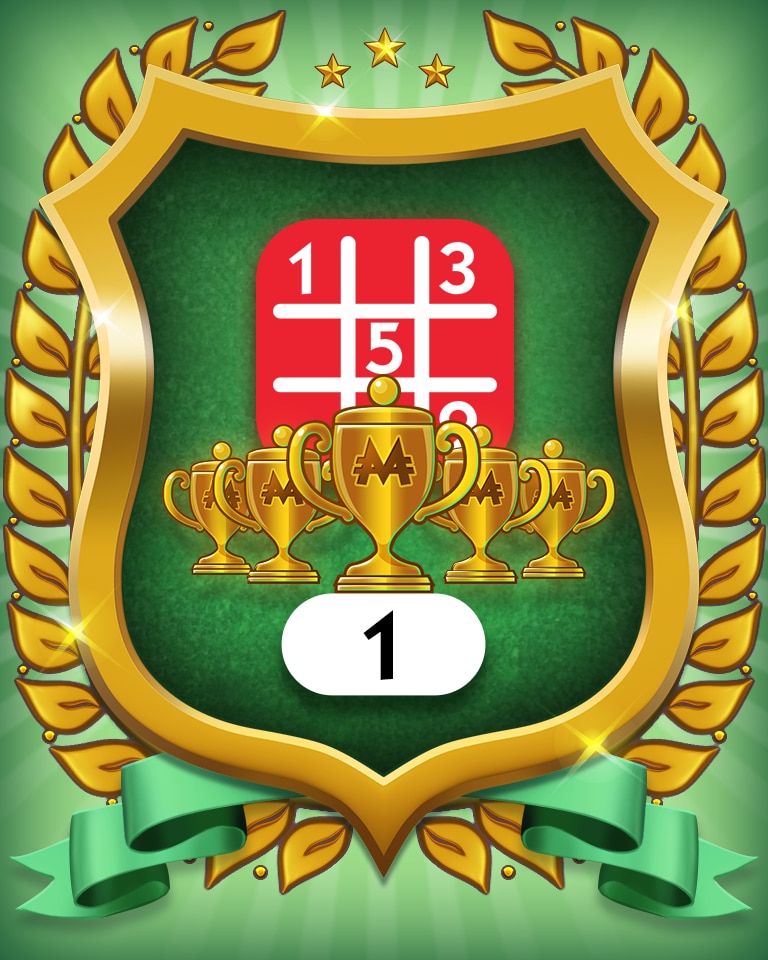 Monopoly Sudoku 5-Trophy Hard 1 Badge