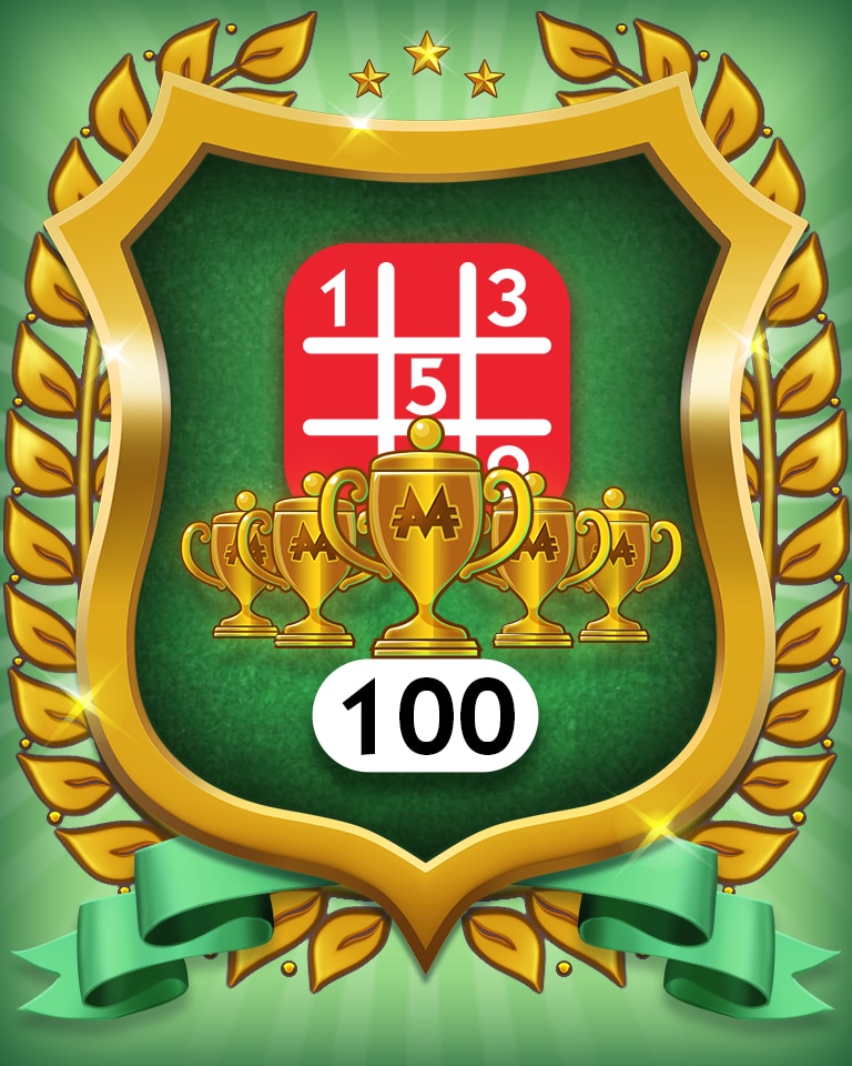 Monopoly Sudoku 5-Trophy Hard 100 Badge