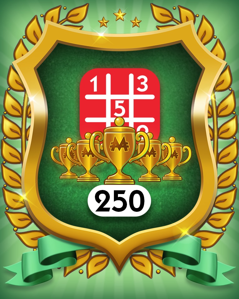 Monopoly Sudoku 5-Trophy Hard 250 Badge
