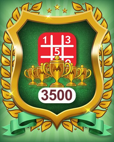 MONOPOLY Sudoku 5-Trophy Hard 3500 Badge