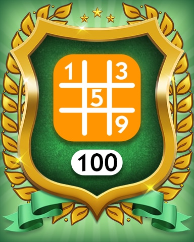 Monopoly Sudoku Medium 100 Badge