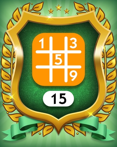 Monopoly Sudoku Medium 15 Badge