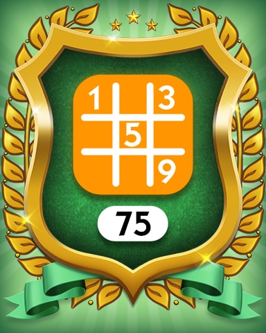 Monopoly Sudoku Medium 75 Badge
