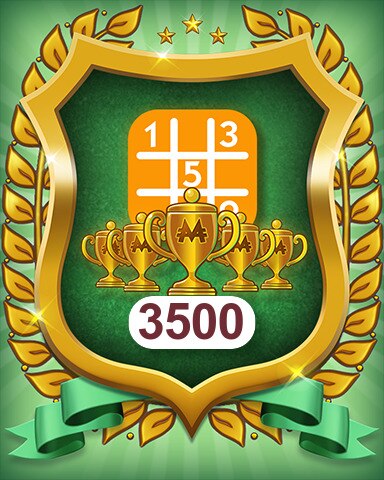 MONOPOLY Sudoku 5-Trophy Medium 3500 Badge