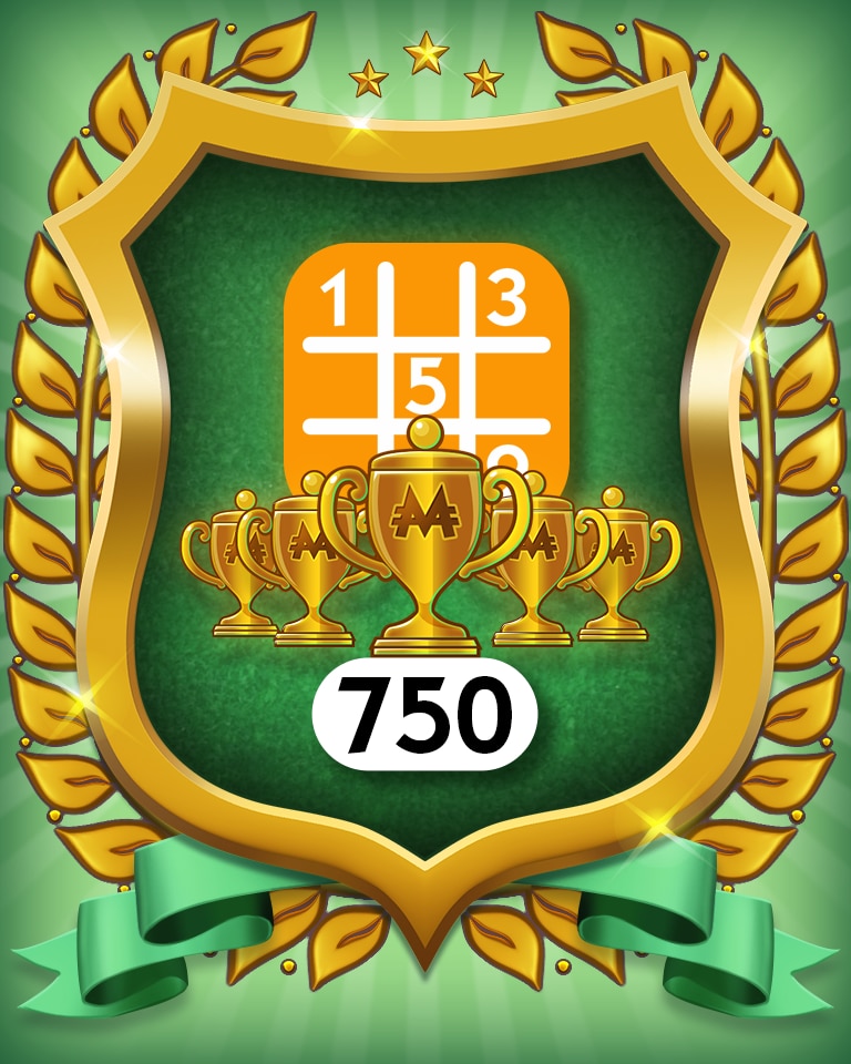 Monopoly Sudoku 5-Trophy Medium 750 Badge