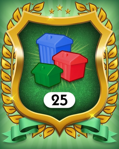 Monopoly Sudoku Property Investment 25 Badge
