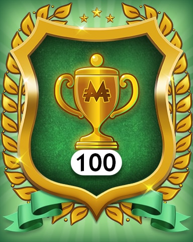 Monopoly Sudoku Trophies 100 Badge
