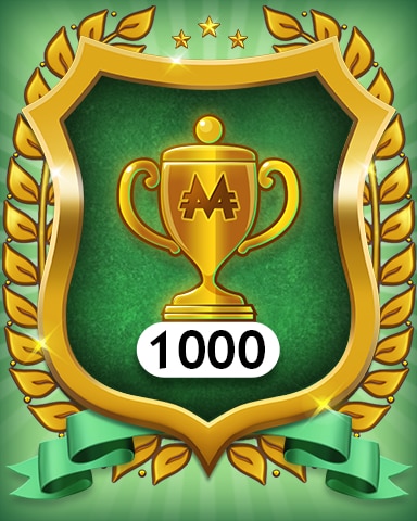 Monopoly Sudoku Trophies 1000 Badge