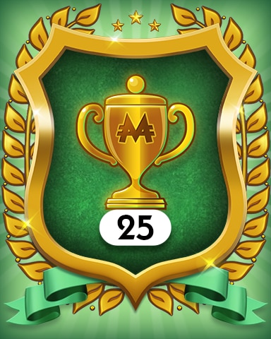 Monopoly Sudoku Trophies 25 Badge