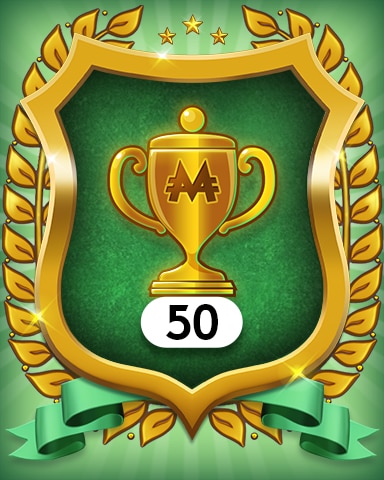 Monopoly Sudoku Trophies 50 Badge