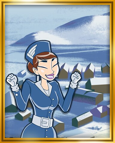 McMurdo Station, Antarctica Extended Stay Coach Badge - Jet Set Solitaire