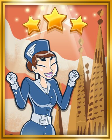 Jet Set Solitaire Barcelona, Spain Extended Stay World Class Badge