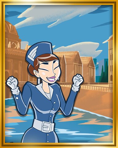 Berlin, Germany Extended Stay Coach Badge - Jet Set Solitaire