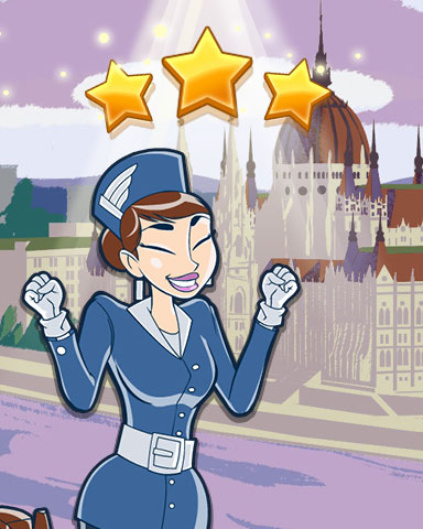Jet Set Solitaire Budapest World Class Badge
