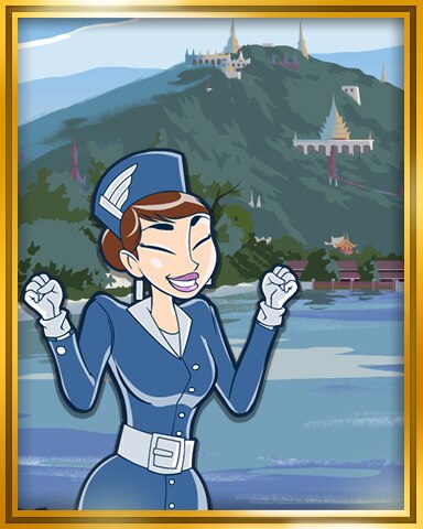 Mandalay Extended Stay Coach Badge - Jet Set Solitaire