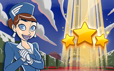 Jet Set Solitaire Paris World Class Badge