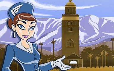 Jet Set Solitaire Marrakesh Coach Badge