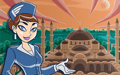 Jet Set Solitaire Istanbul Coach Badge