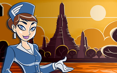Jet Set Solitaire Bangkok Coach Badge