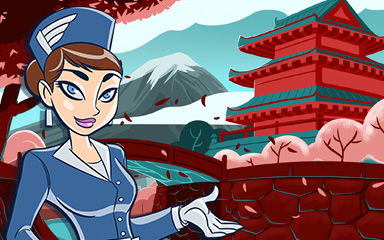 Jet Set Solitaire Kyoto Coach Badge