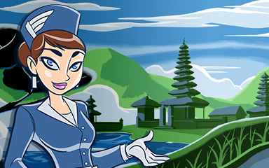 Jet Set Solitaire Bali Coach Badge