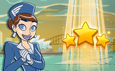 Jet Set Solitaire Sydney World Class Badge