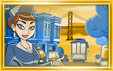 Jet Set Solitaire San Francisco Extended Stay Coach Badge