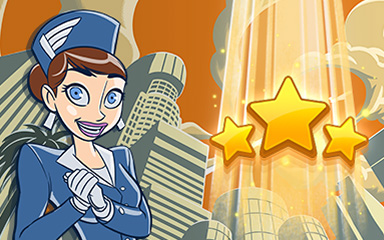 Jet Set Solitaire Los Angeles World Class Badge