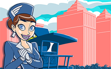 Jet Set Solitaire Miami Coach Badge