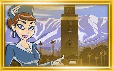 Jet Set Solitaire Marrakesh Extended Stay Coach Badge