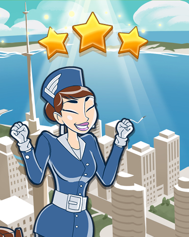 Jet Set Solitaire Toronto World Class Badge