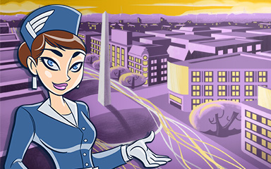 Buenos Aires Coach Badge - Jet Set Solitaire