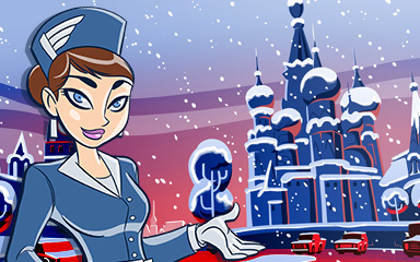 Jet Set Solitaire Moscow Coach Badge