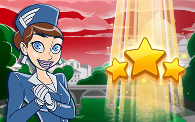 Jet Set Solitaire Rome World Class Badge
