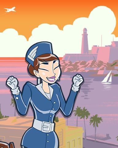Jet Set Solitaire Havana Coach Badge