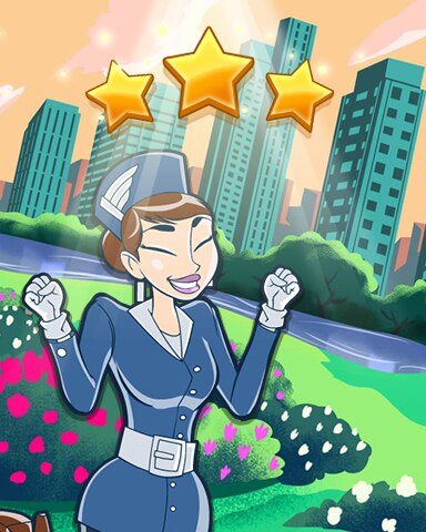 Sidney World Class Badge - Jet Set Solitaire