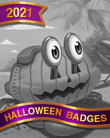 Crossword Cove HD Costumed Crab Badge