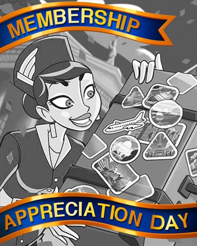 Pogo Jet Set Solitaire Jet Setting Memories Appreciation Badge