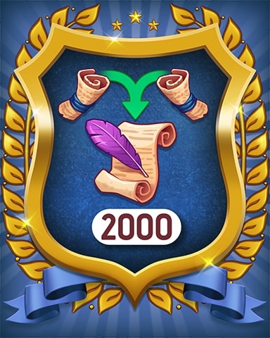 Merge Academy Magic Scrolls 2000 Badge