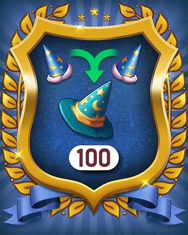 Merge Academy Wizard Hats 100 Badge