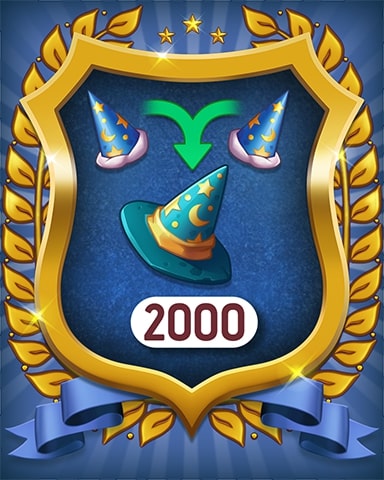 Merge Academy Wizard Hats 2000 Badge
